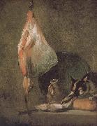 Jean Baptiste Simeon Chardin, Cat skate oyster water and bread